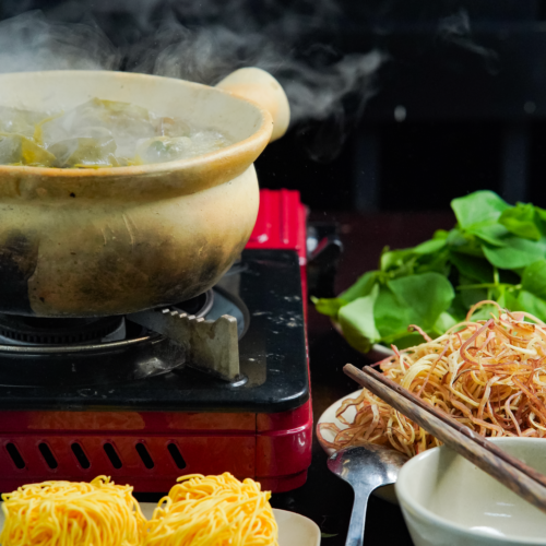 Lẩu gà ớt hiểm - Gà Nòi Bình Định - lẩu lớn